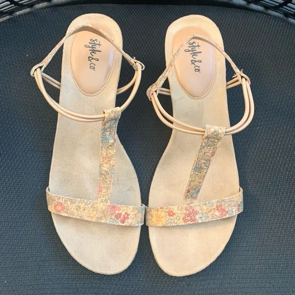 Style & Co Wedge Sandals Size 9 - Picture 5 of 7